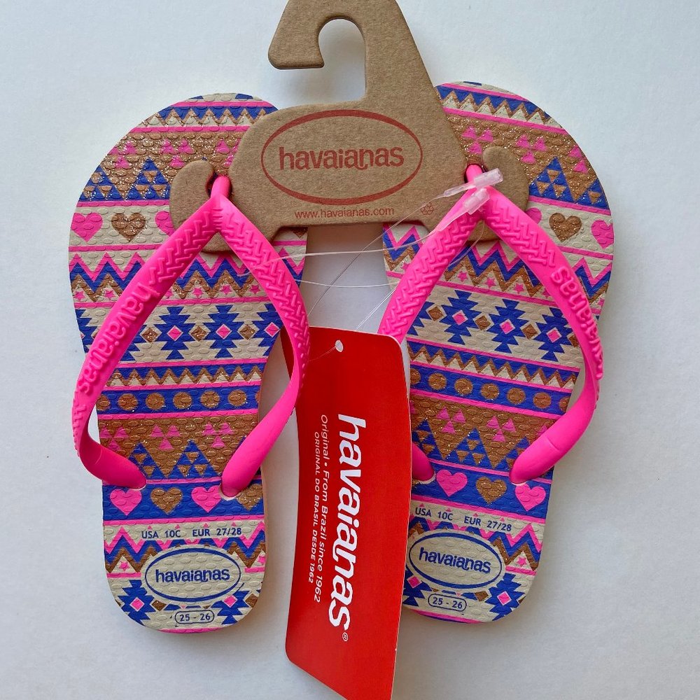 NWT Havaianas Kids Flip Flops
